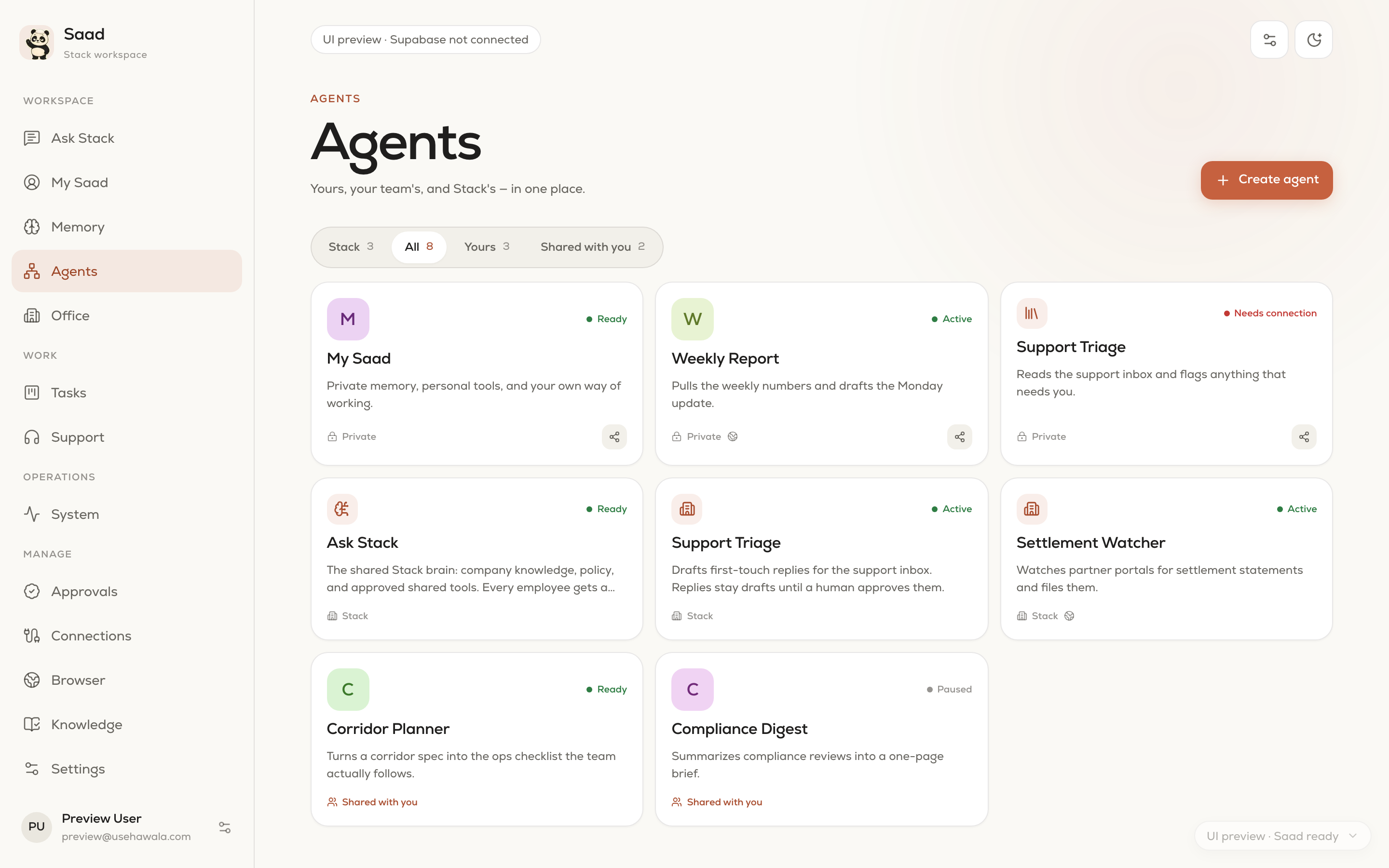 Saad: Agents