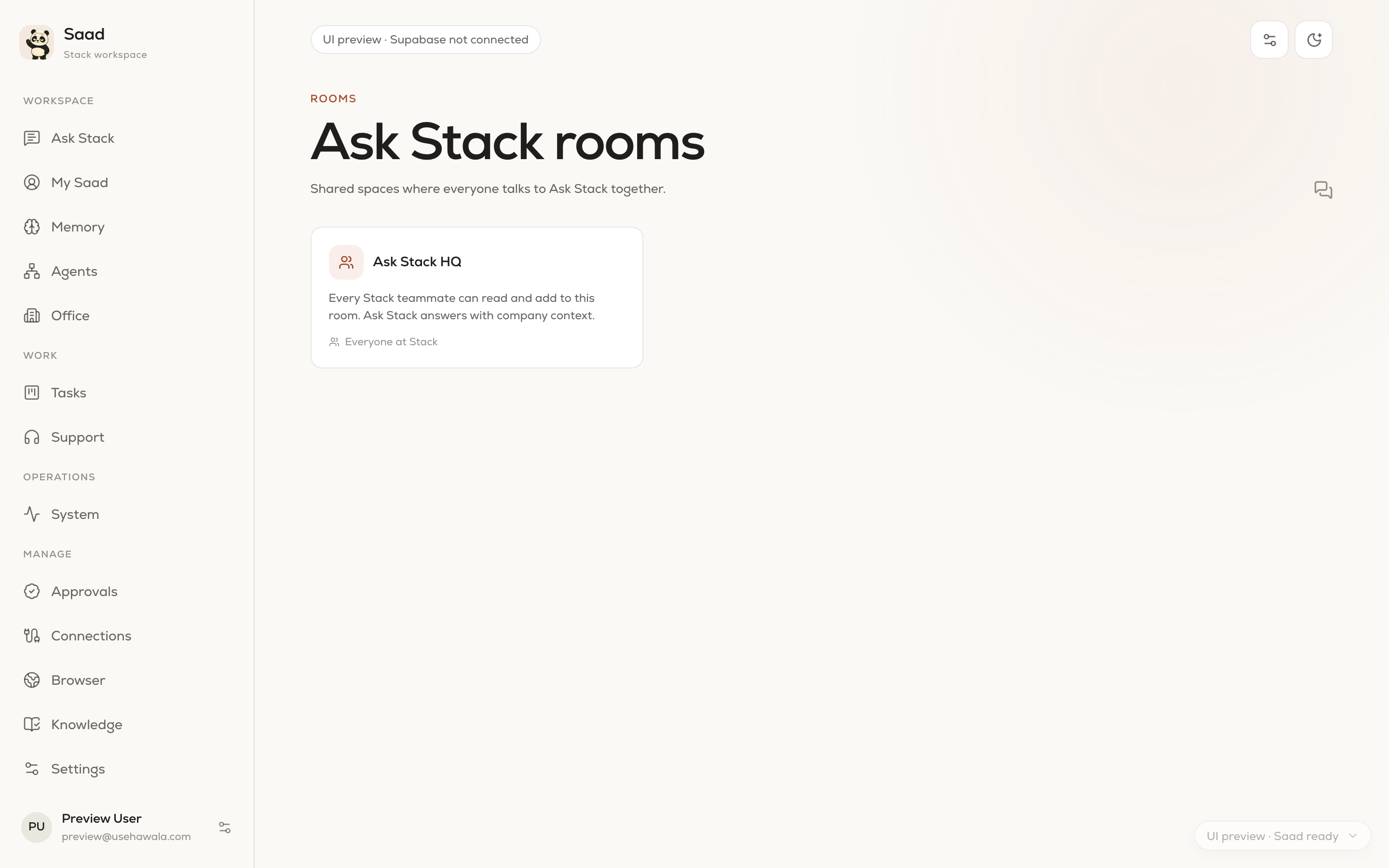 Saad: Rooms