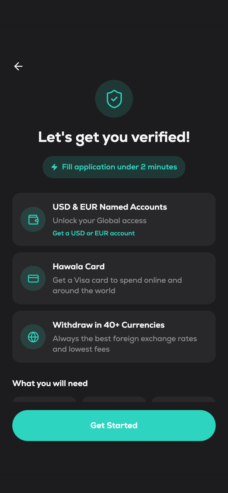 Hawala — Identity verification