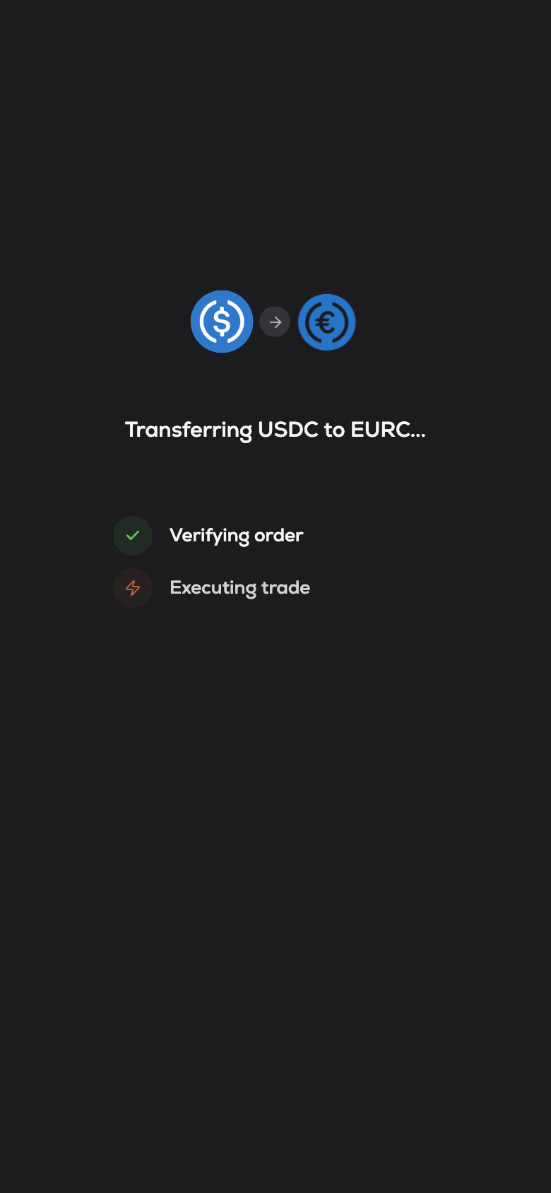 Hawala — Executing the trade