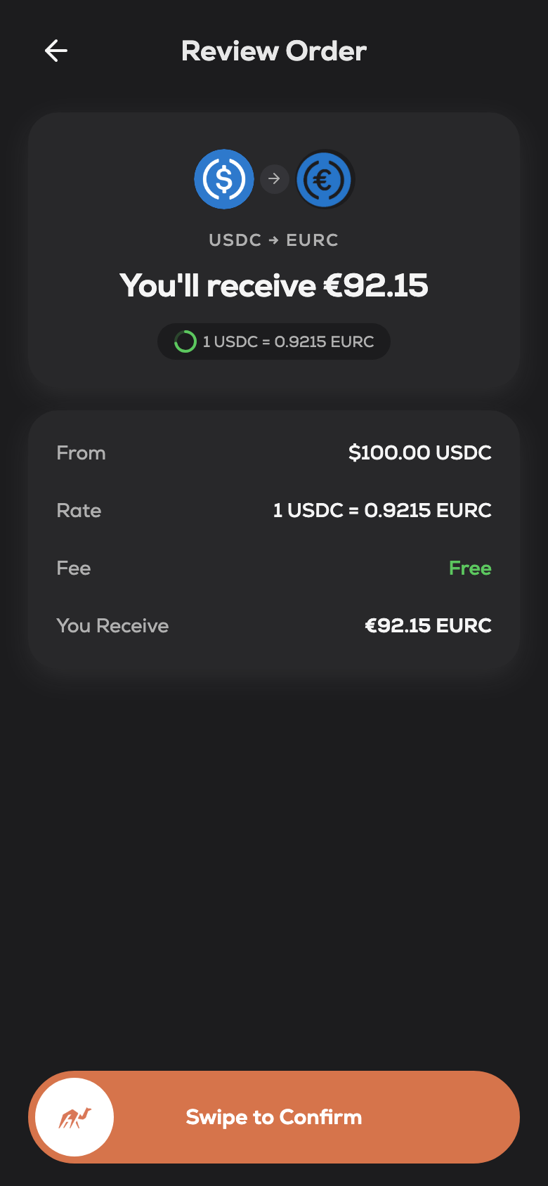 Hawala — Review the order